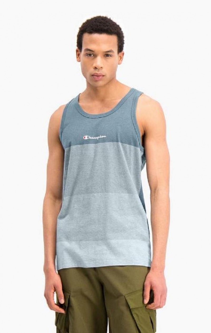 Champion Ombré Panelled Tank Top Tricko Panske Modre | 6148-STHFV