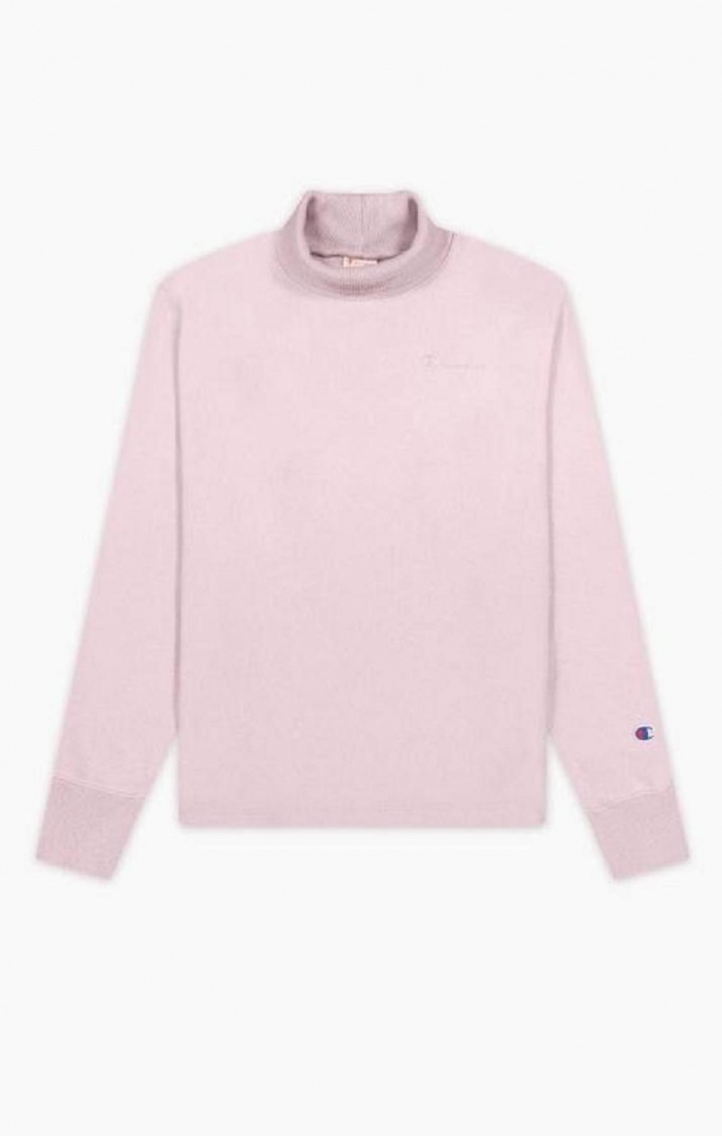 Champion Ombré Wash High Neck Sweatshirt Mikiny Damske Ruzove | 8162-BTGLP