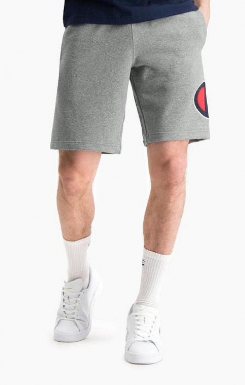 Champion Oversized Satin & Twill C Logo Shorts Kratasy Panske Tmavo Siva | 2165-SJOTG