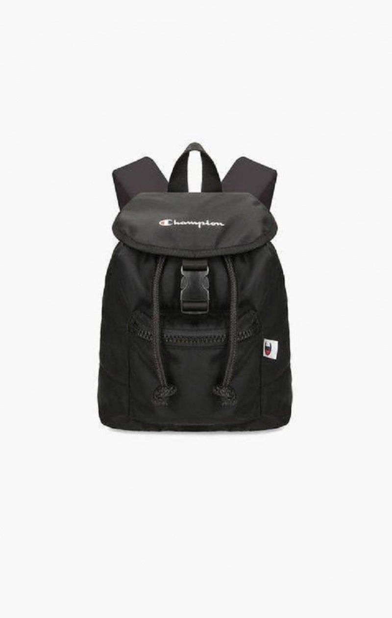 Champion Pocket Front Drawstring Backpack Tasky Damske Čierne | 0564-VYFBK