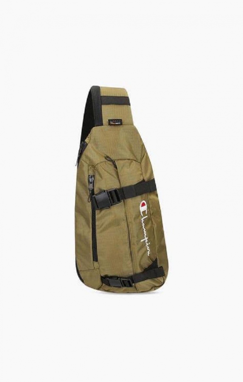 Champion Prackou Front Sling Backpack Tasky Panske Olivovo Zelená Zelene | 6218-ZNXSW