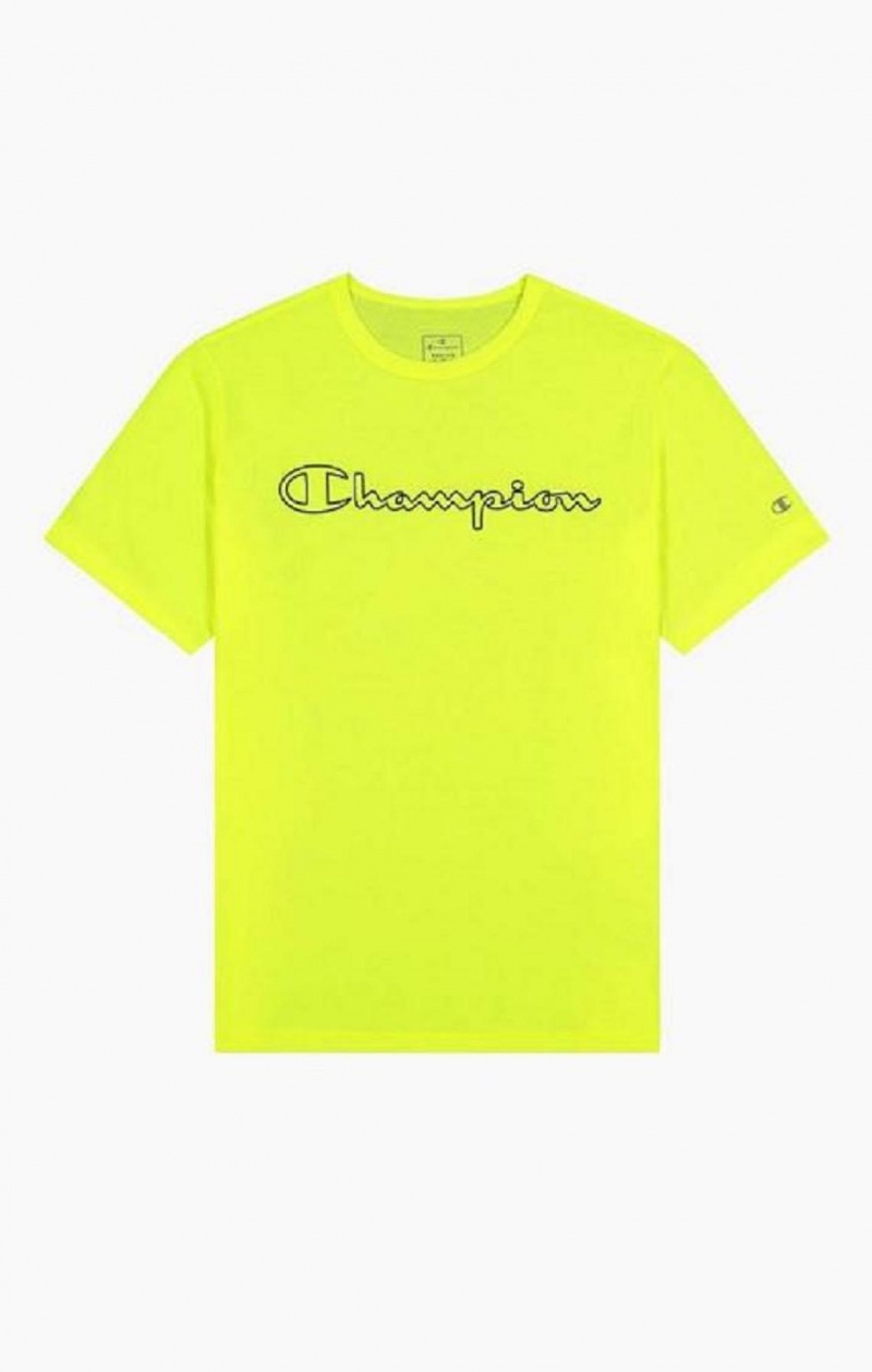 Champion Quick Dry Triblend Tréningová T-Shirt Tricko Panske Žlté | 6917-MOPSC