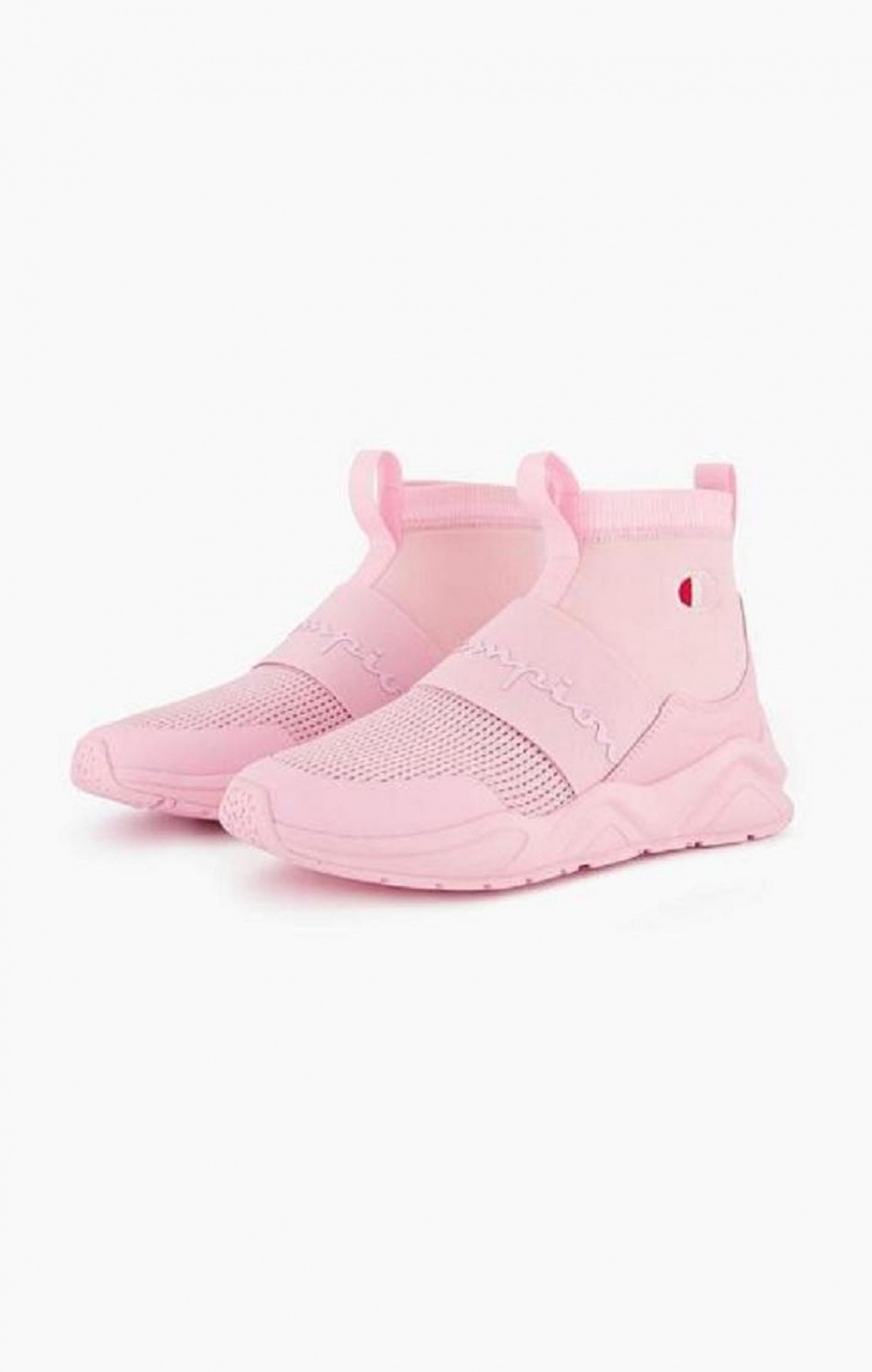 Champion Rally C Sock Runner Trainers Tenisky Damske Ruzove | 7628-JINPF