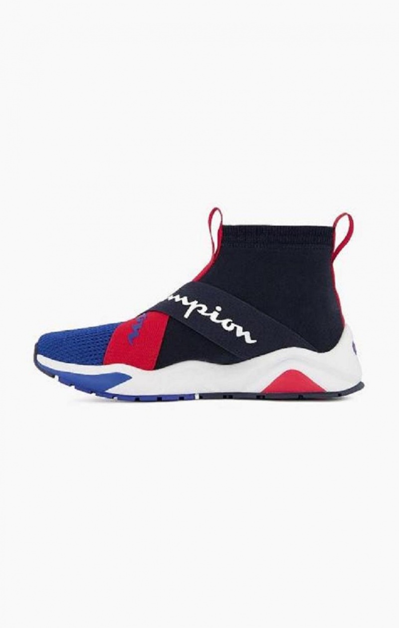 Champion Rally Cross Remienkove Sock Runner Trainers Tenisky Panske Modre | 2376-HQJIY