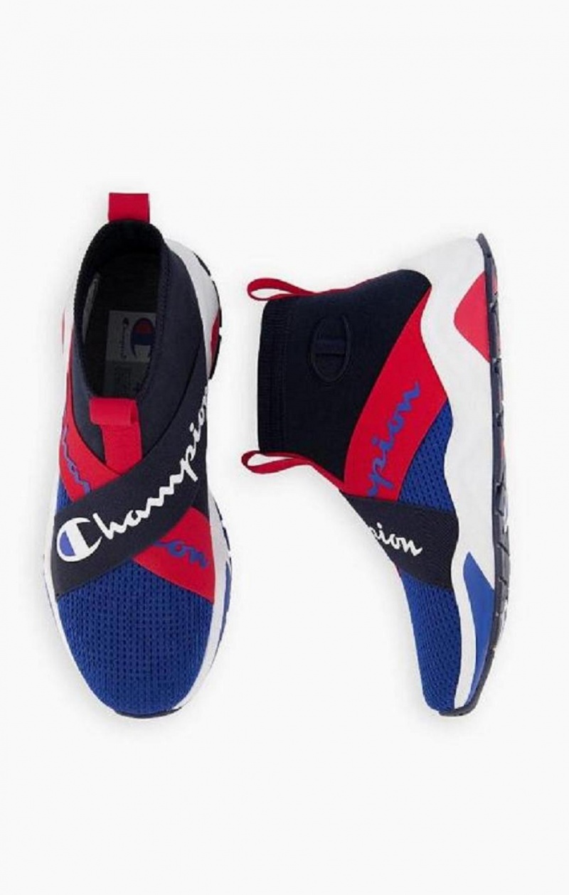 Champion Rally Cross Remienkove Sock Runner Trainers Tenisky Panske Modre | 2376-HQJIY