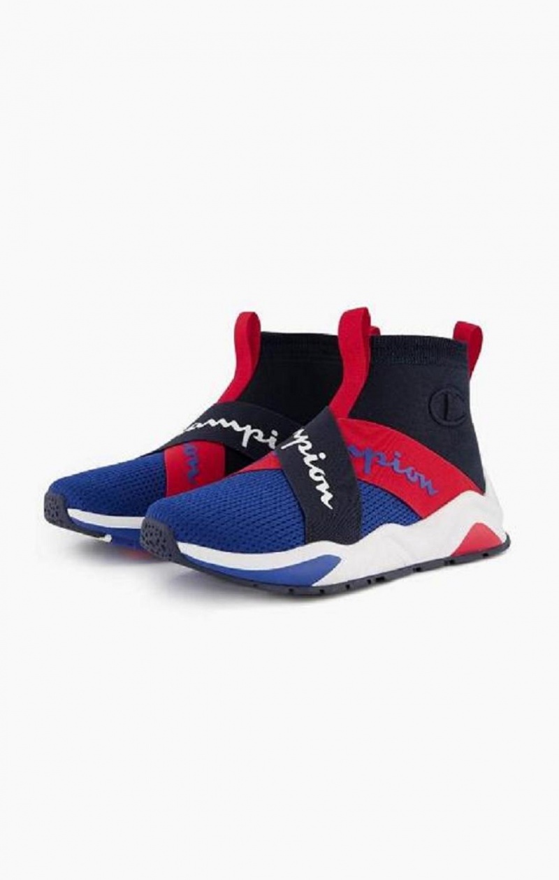 Champion Rally Cross Remienkove Sock Runner Trainers Tenisky Panske Modre | 2376-HQJIY