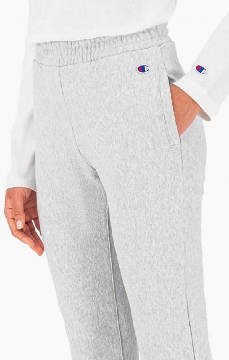 Champion Rebrovaný Cuffed Stretch Reverse Weave Joggers Jogger Nohavice Damske Svetlo Siva | 5946-ABEMX