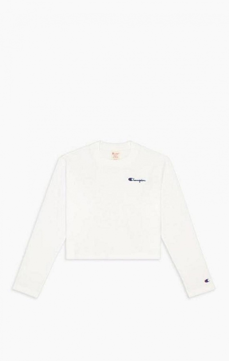 Champion Rebrovaný Neck Long Sleeve Jersey Top Tricko Damske Hnede | 0746-HGOYS