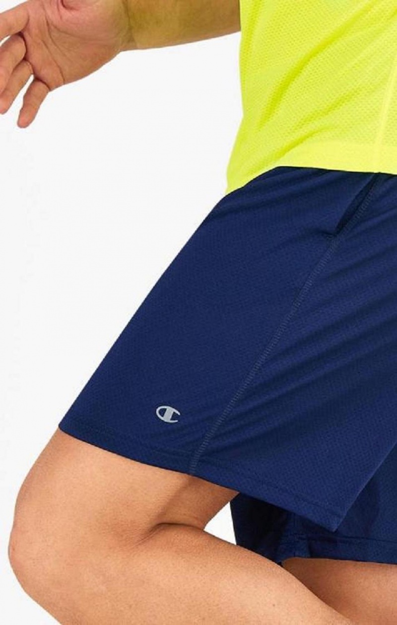 Champion Reflective C Logo Quick Dry Tréningová Shorts Kratasy Panske Modre | 5972-WTXRV