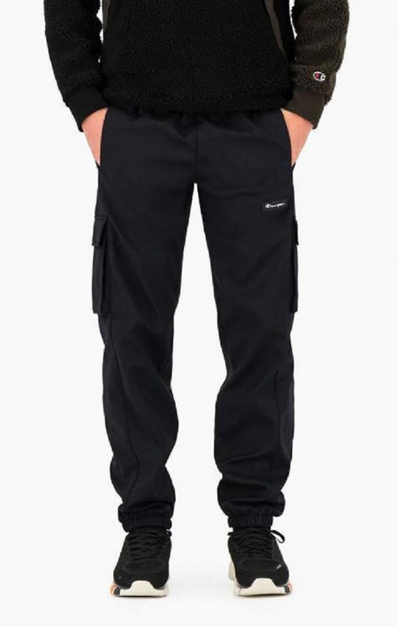 Champion Reflective Logo Cargo Pants Jogger Nohavice Panske Čierne | 9812-FZWQT