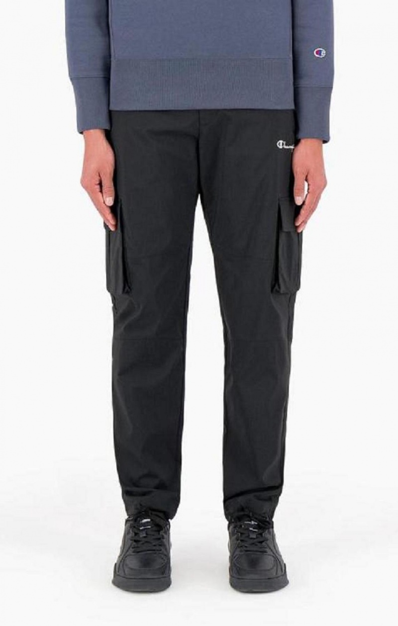 Champion Reflective Logo Cargo Pants Jogger Nohavice Panske Čierne | 3716-IENHS