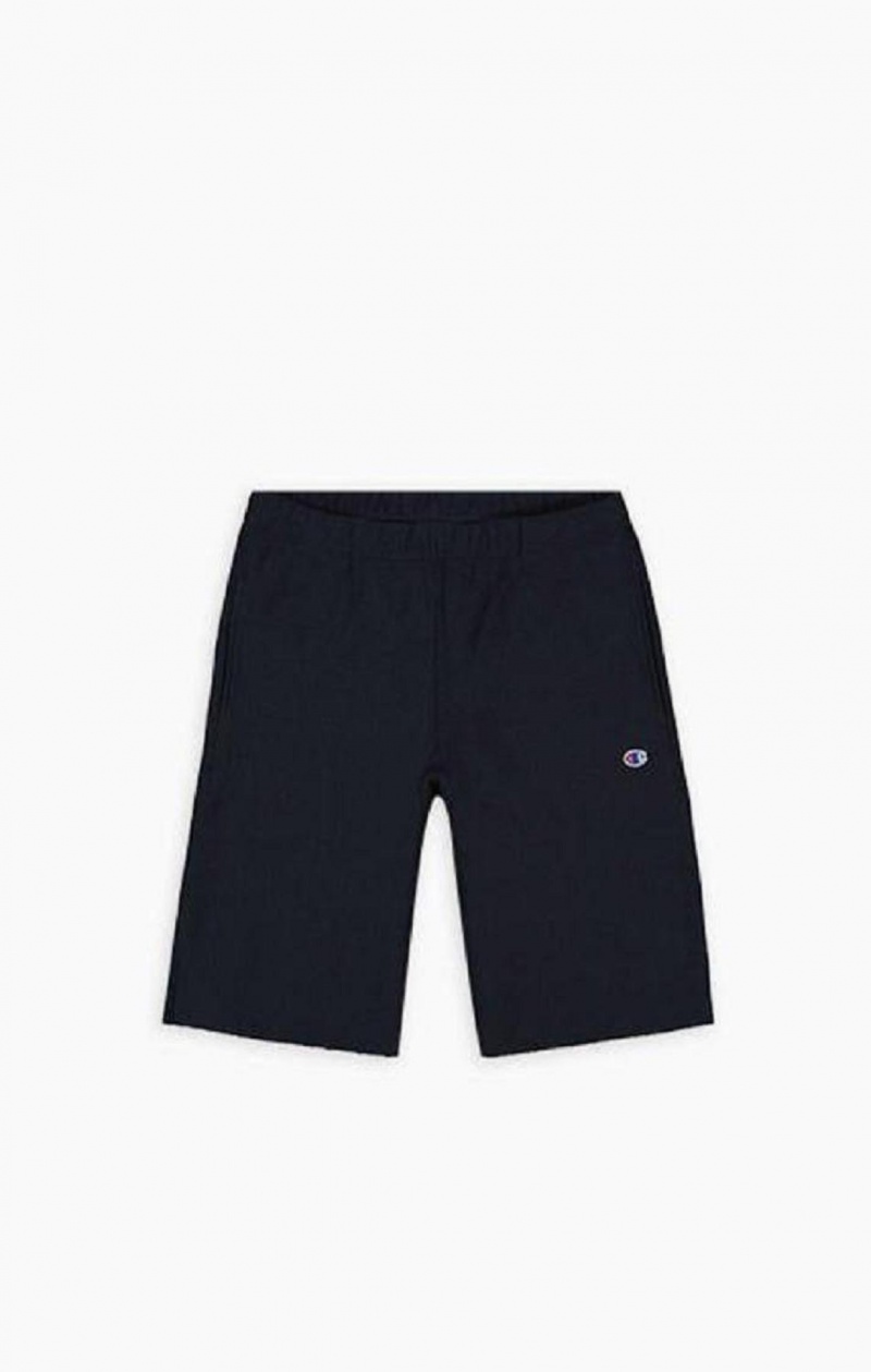 Champion Reverse Weave Long Shorts Kratasy Panske Tmavo Modre | 4581-KRWZB