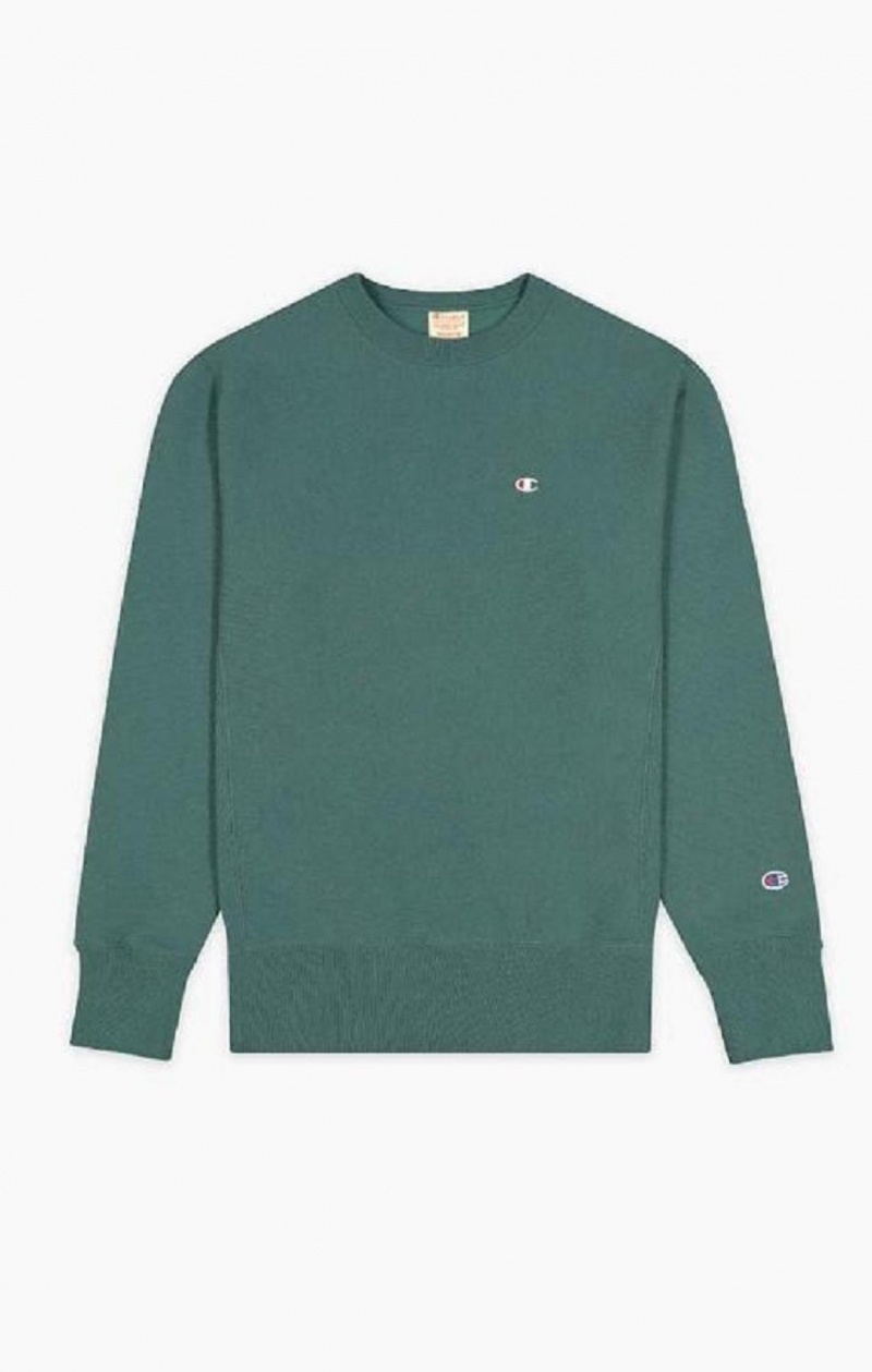 Champion Reverse Weave Sweatshirt Mikiny Panske Zelene | 8725-VRLFB