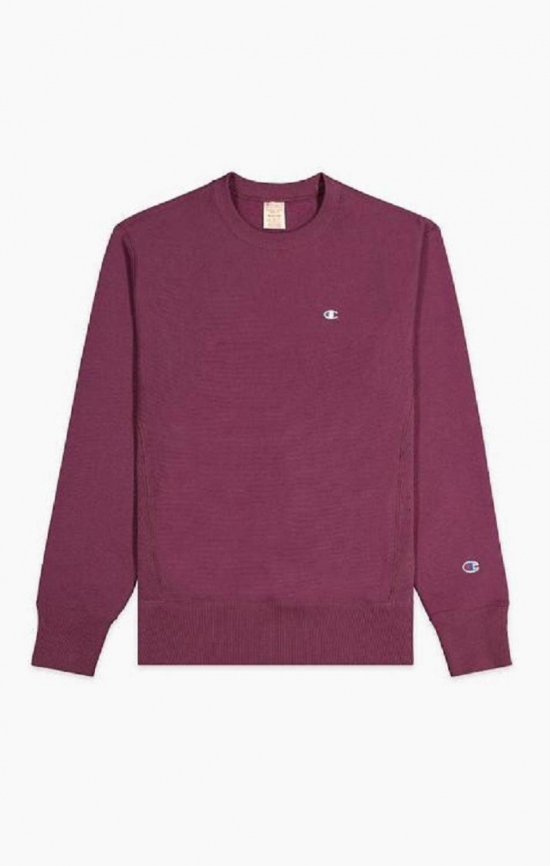 Champion Reverse Weave Sweatshirt Mikiny Panske Bordove | 8673-WMNTX