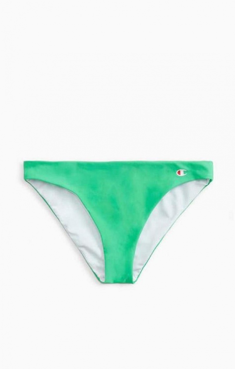 Champion Reversible 'C' Logo Patch Bikiny Bottoms Plavky Damske Zelene | 4816-ZEDGW