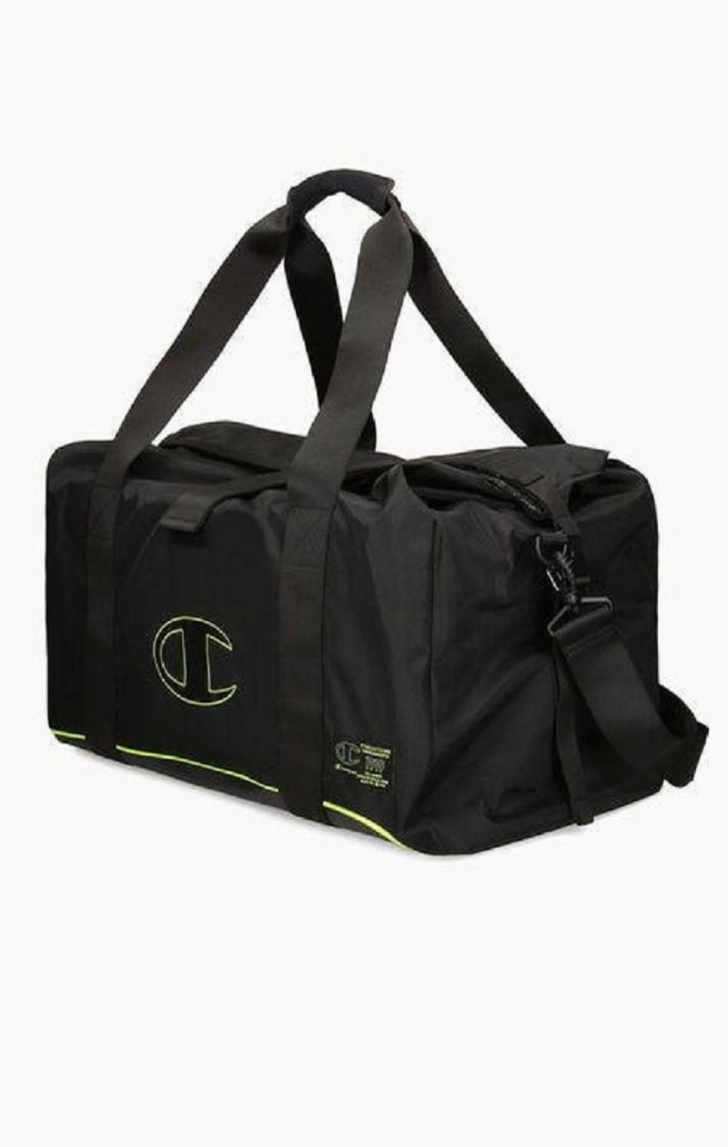 Champion Roll Top Neon Outline C Logo Duffle Bag Tasky Panske Čierne | 6924-ENKAR