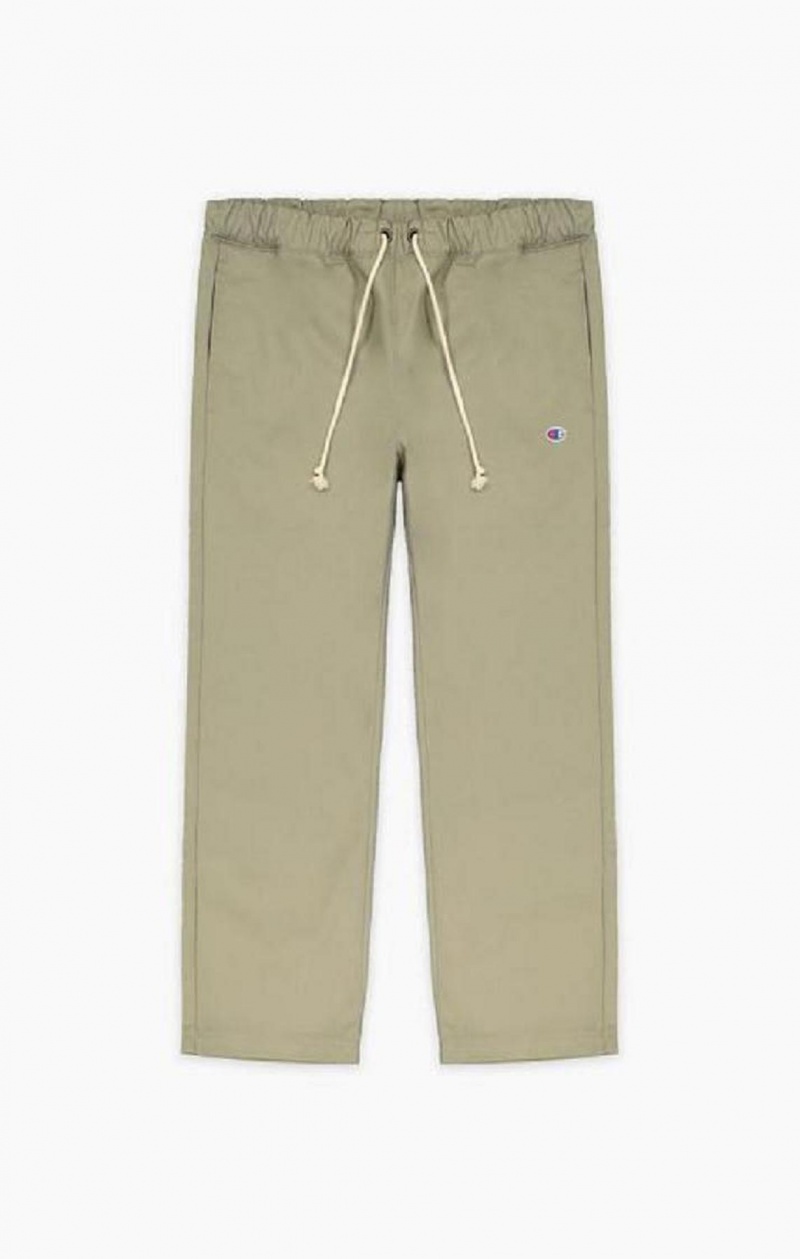 Champion Rovno Leg Woven Trousers Jogger Nohavice Panske Béžové | 3940-QLNGO