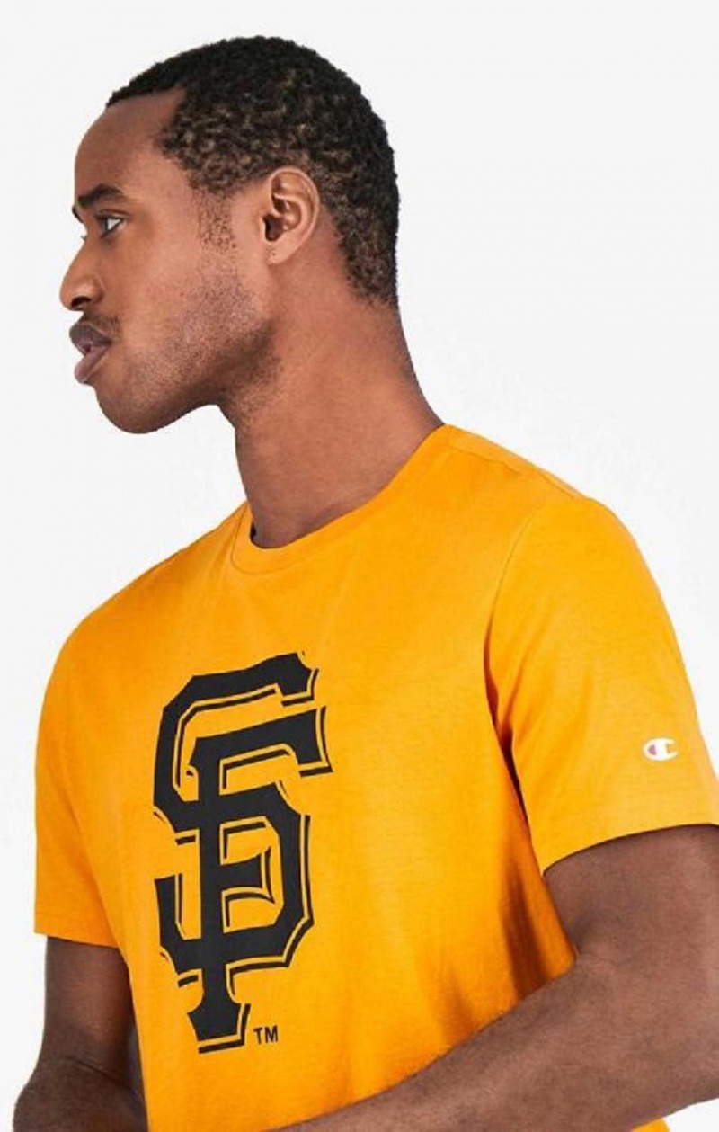 Champion San Francisco MLB T-Shirt Tricko Panske Oranžové | 2857-AKODE