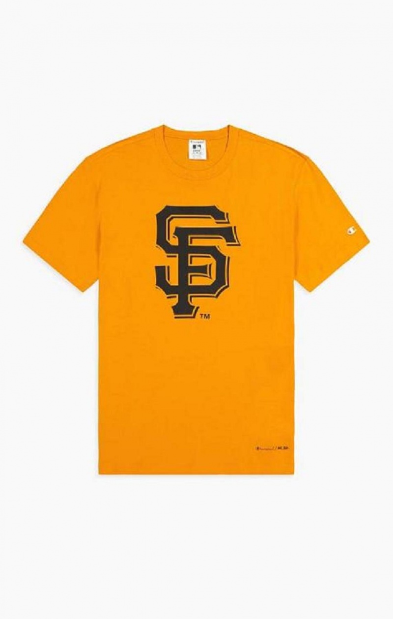 Champion San Francisco MLB T-Shirt Tricko Panske Oranžové | 2857-AKODE