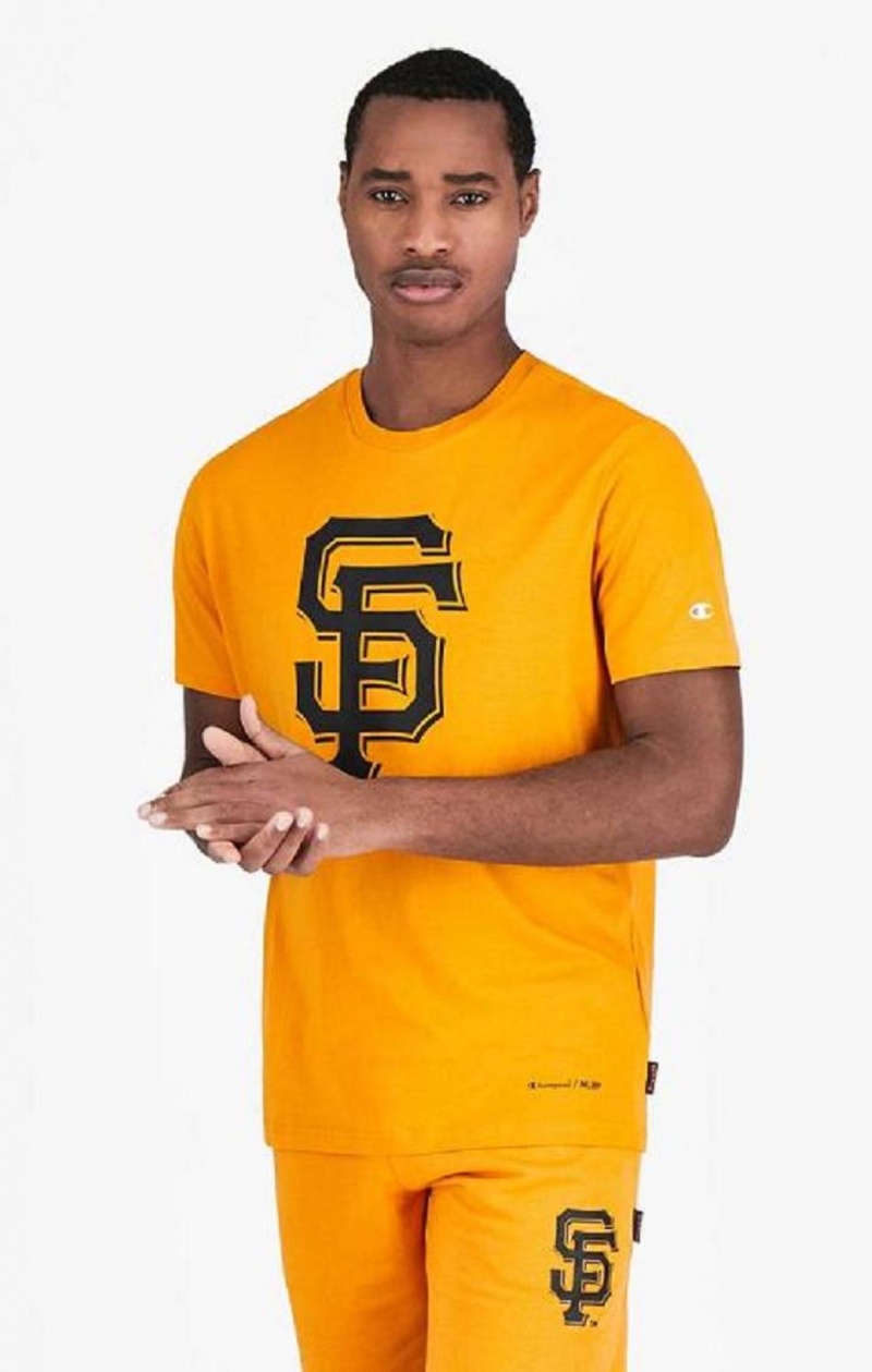 Champion San Francisco MLB T-Shirt Tricko Panske Oranžové | 2857-AKODE