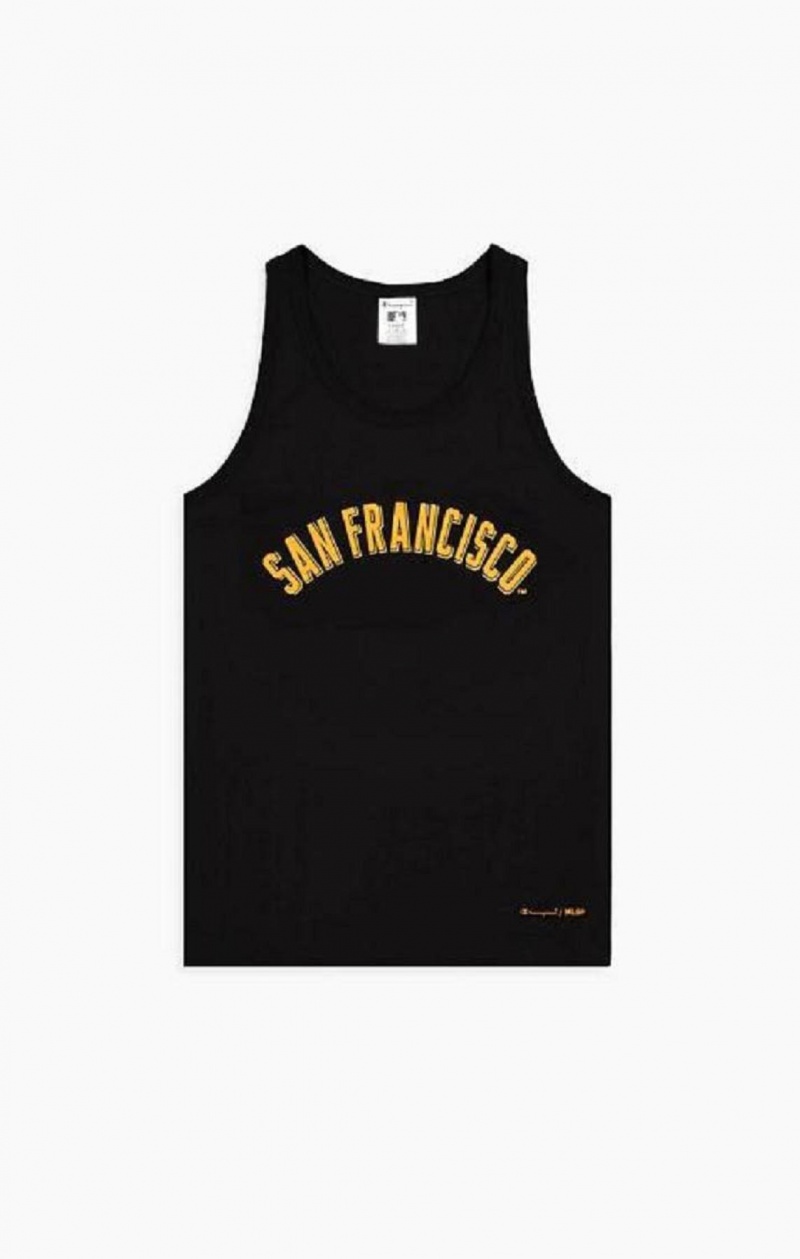 Champion San Francisco MLB Tank Top Tricko Panske Čierne | 5278-PLSYT