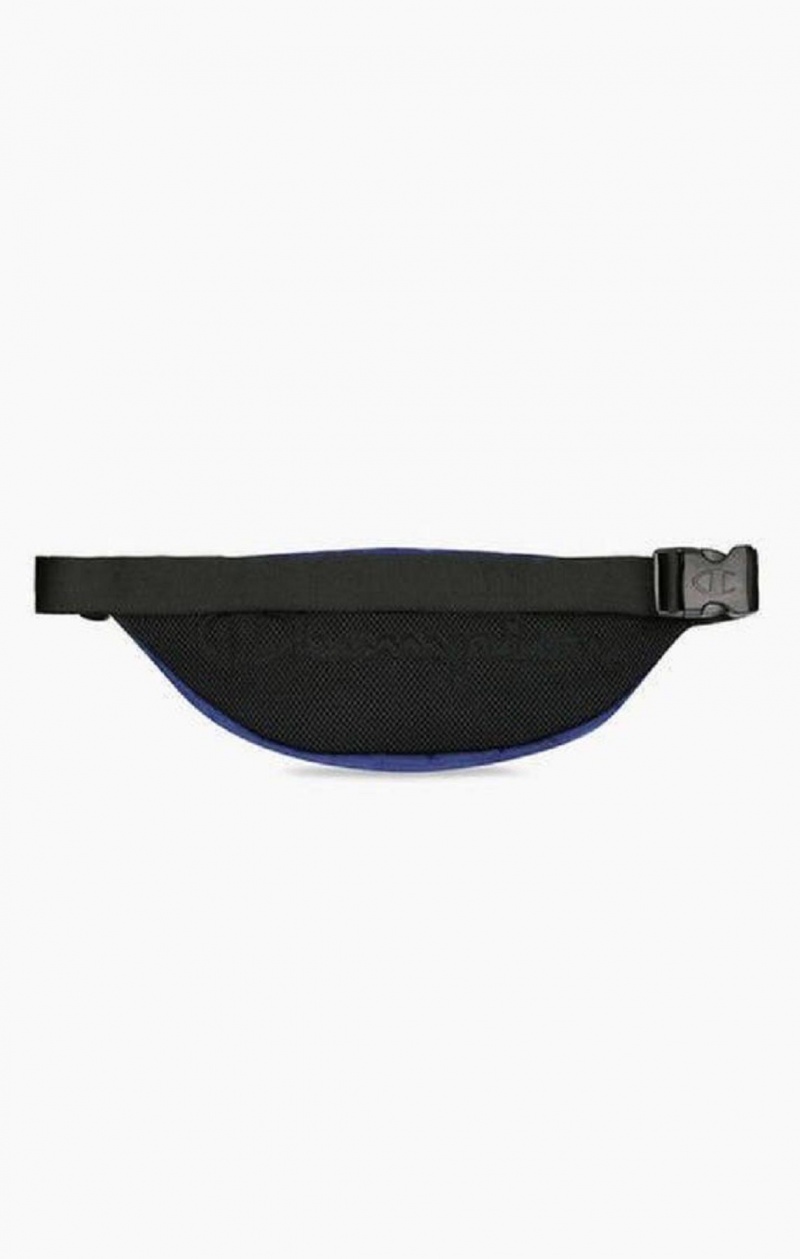 Champion Satin Script Logo Patch Belt Bag Tasky Panske Modre | 0375-FRQTI