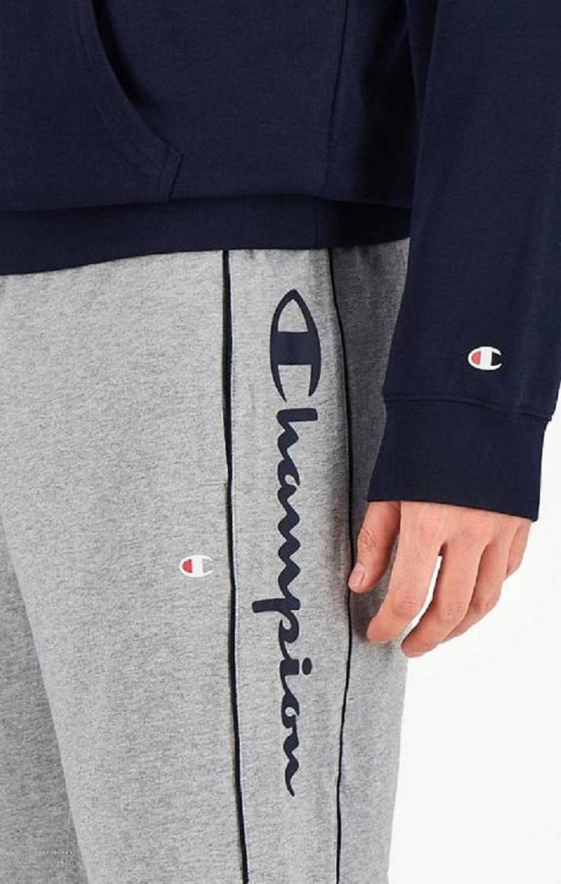 Champion Script Logo Bavlnene Shorts Kratasy Panske Svetlo Siva | 8293-KBXOG