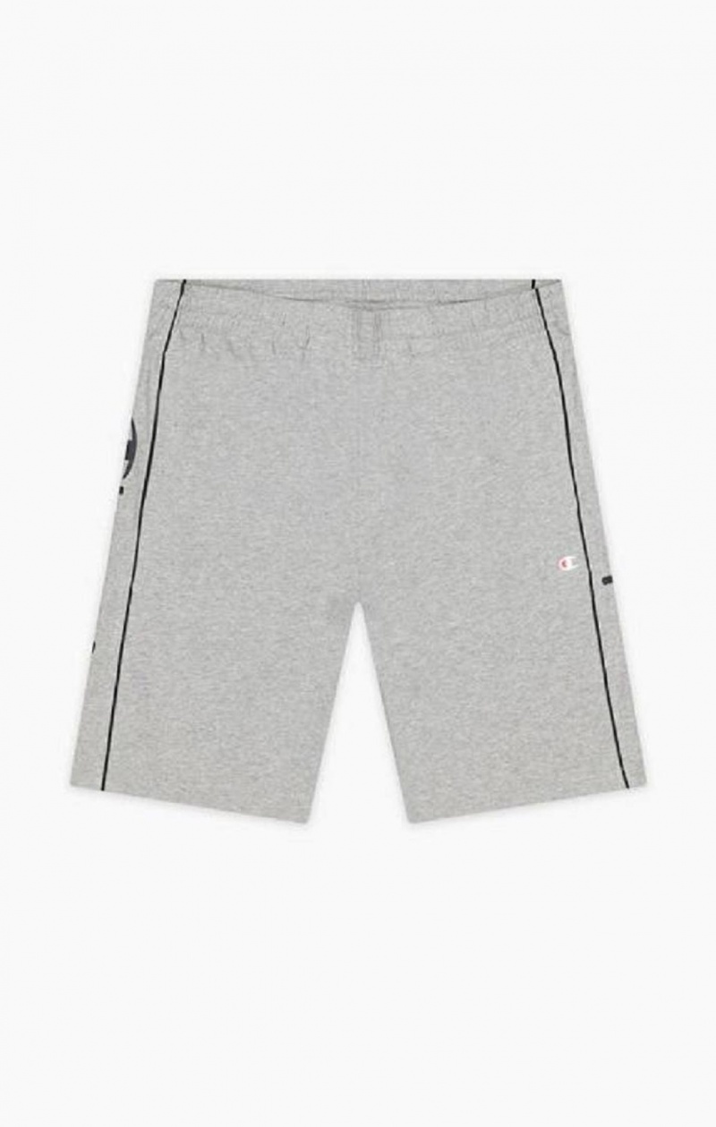 Champion Script Logo Bavlnene Shorts Kratasy Panske Svetlo Siva | 8293-KBXOG