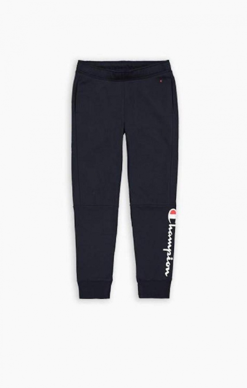 Champion Script Logo Bavlnene Terry Joggers Jogger Nohavice Panske Svetlo Siva | 9261-HGSIA