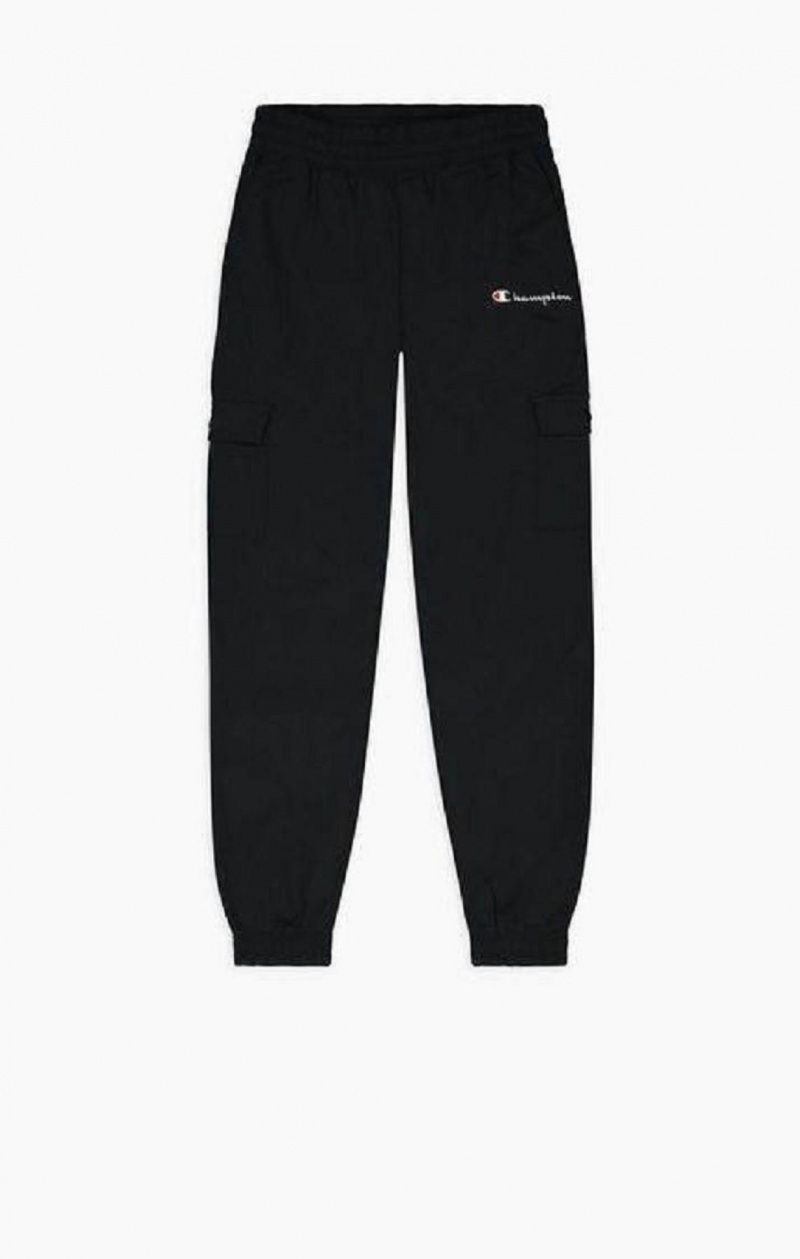 Champion Script Logo Cargo Trousers Jogger Nohavice Damske Čierne | 0753-LYUDH