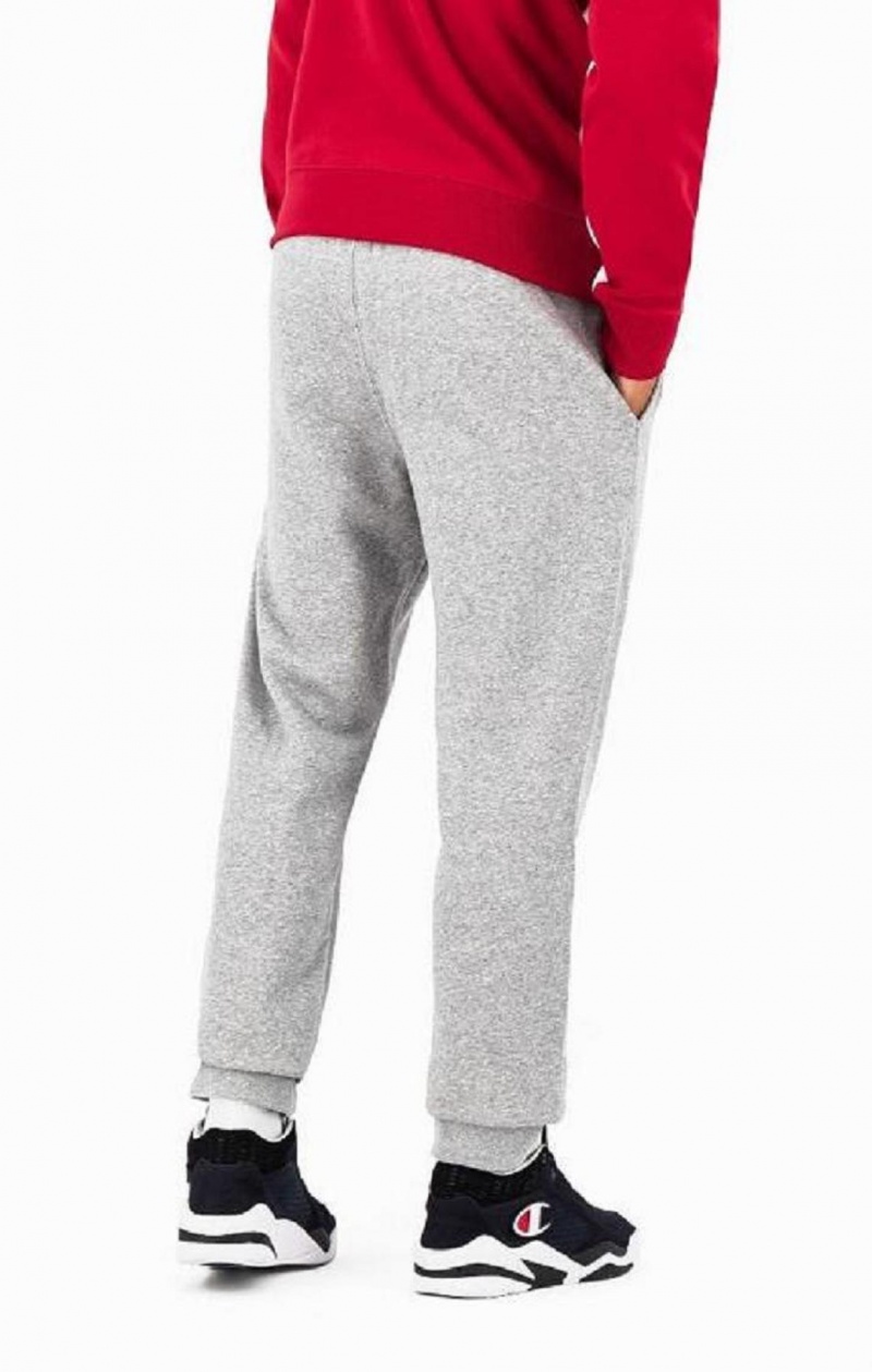 Champion Script Logo Fleece Joggers Jogger Nohavice Panske Tmavo Siva | 6543-IXTEP