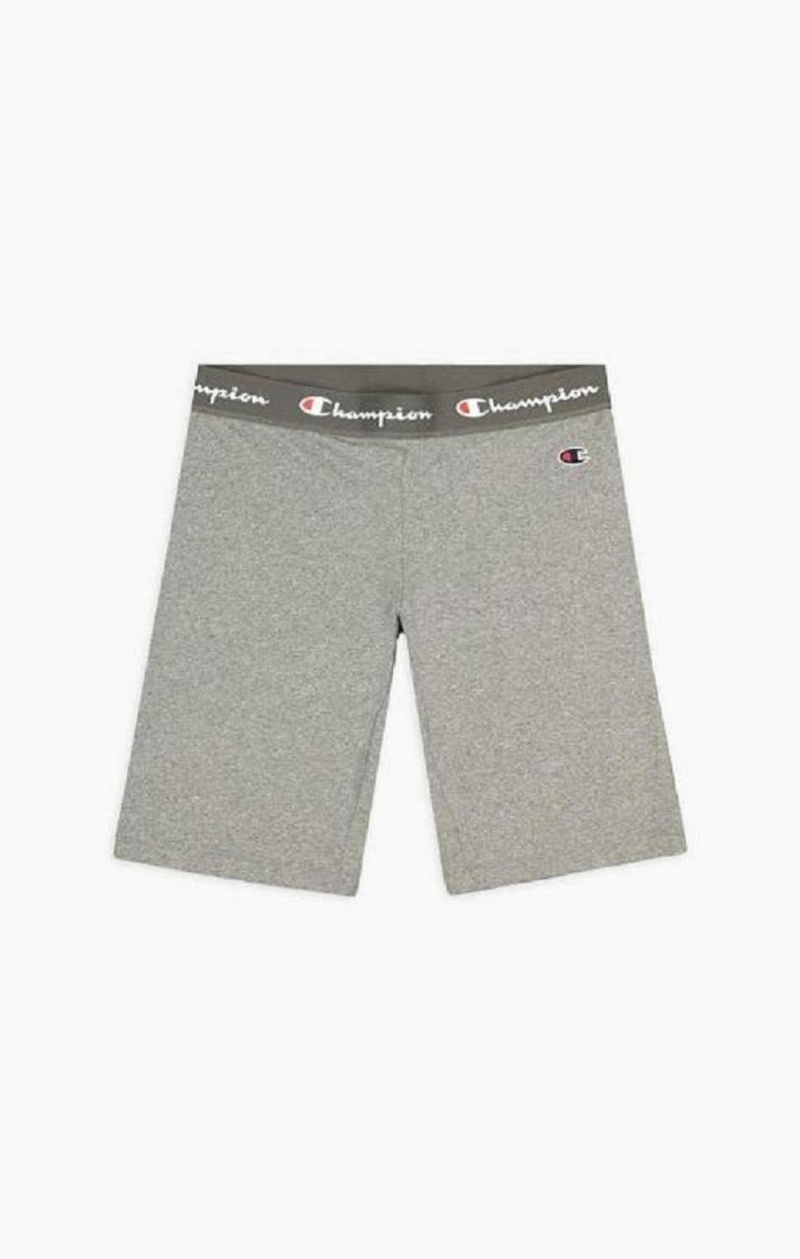 Champion Script Logo Pásom Cycling Shorts Kratasy Damske Tmavo Siva | 5197-EYNZJ