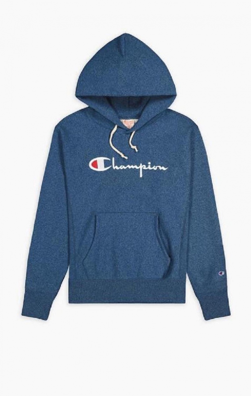 Champion Script Logo Reverse Weave Hoodie Mikina s Kapucnou Damske Tyrkysové | 4081-GHQXI