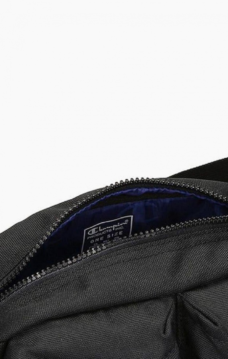 Champion Script Logo Zip Belt Bag Tasky Panske Čierne | 5137-MWKVH