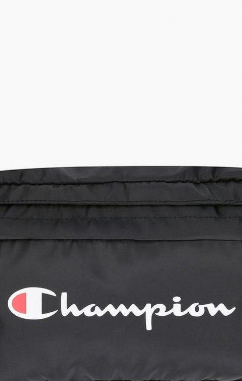 Champion Script Logo Zip Belt Bag Tasky Panske Čierne | 1024-YTZCR