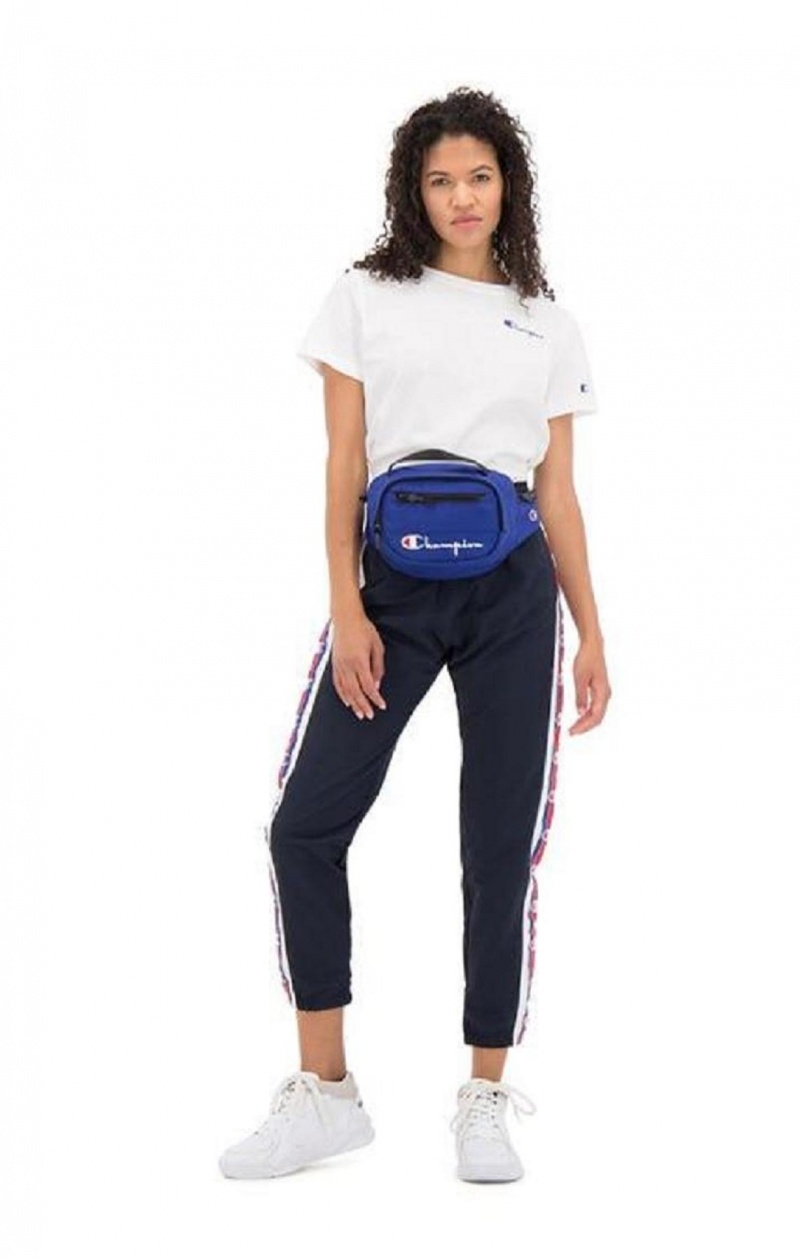 Champion Script Logo Zip Belt Bag Tasky Panske Modre | 0759-VHRKO