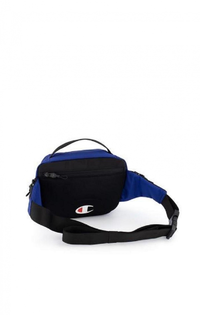 Champion Script Logo Zip Belt Bag Tasky Damske Modre | 3209-XQBTC