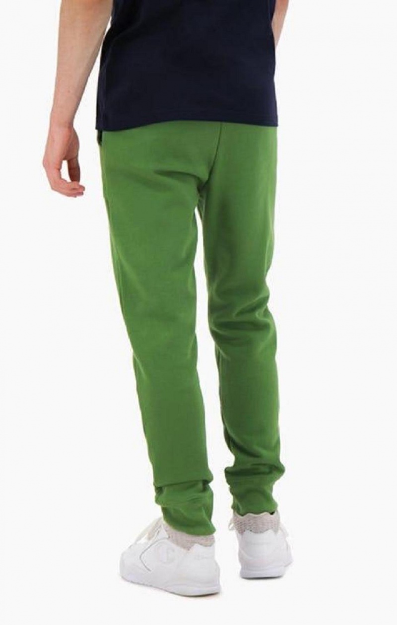 Champion Semisove C Bavlnene Terry Cuffed Joggers Jogger Nohavice Panske Zelene | 3461-GDIJL