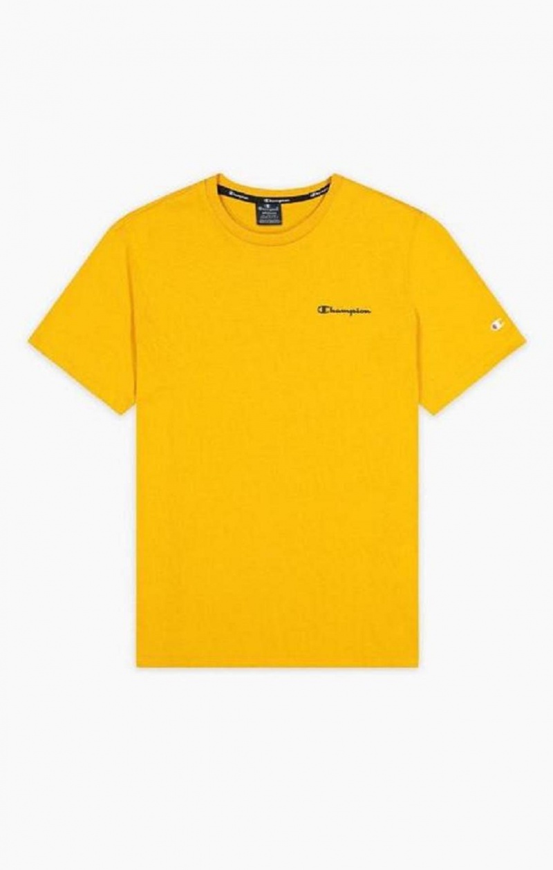 Champion Small Script Logo T-Shirt Tricko Panske Oranžové | 5742-XGLOY