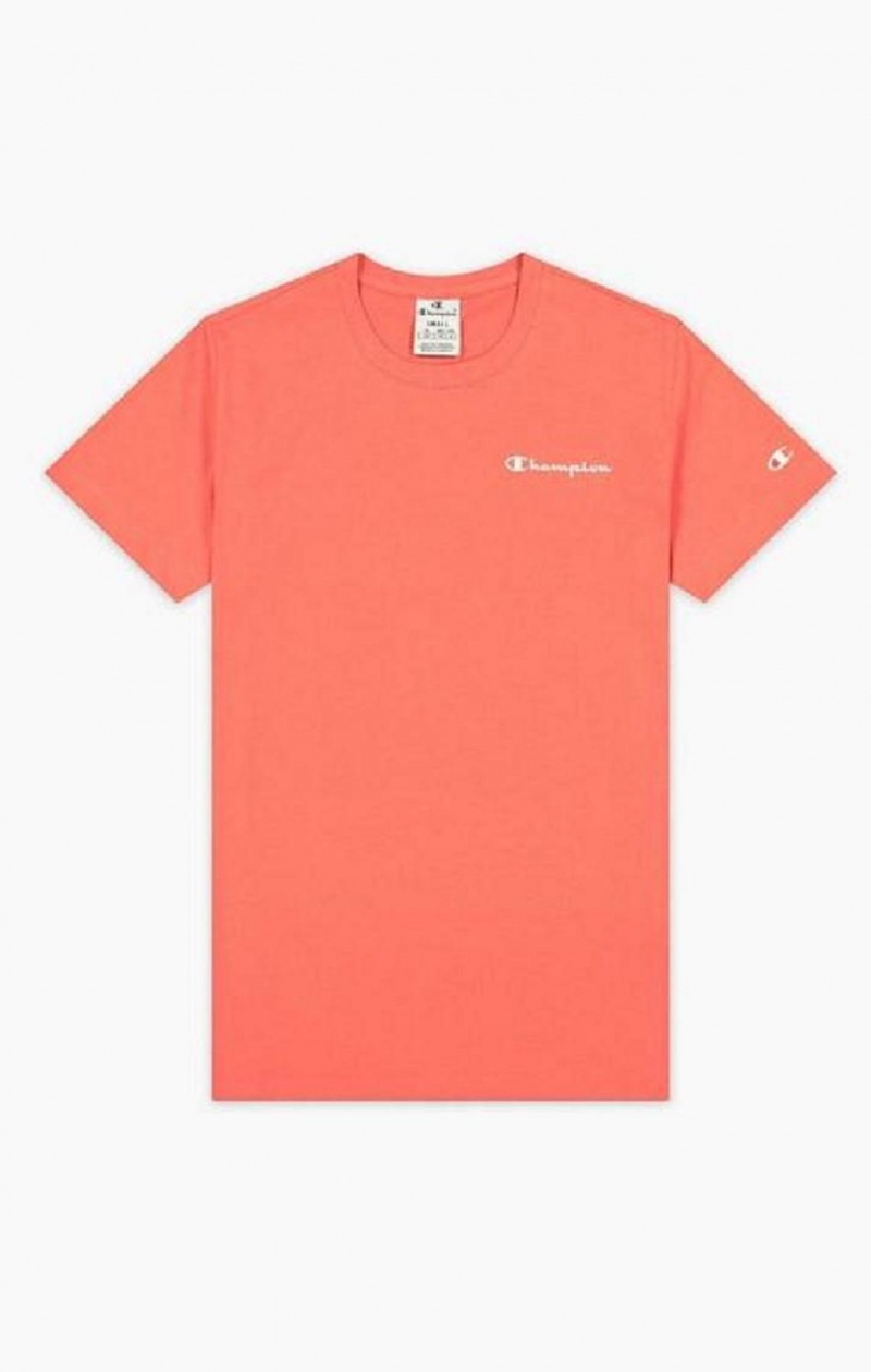 Champion Small Script Logo T-Shirt Tricko Damske Koralove | 8942-MELSF