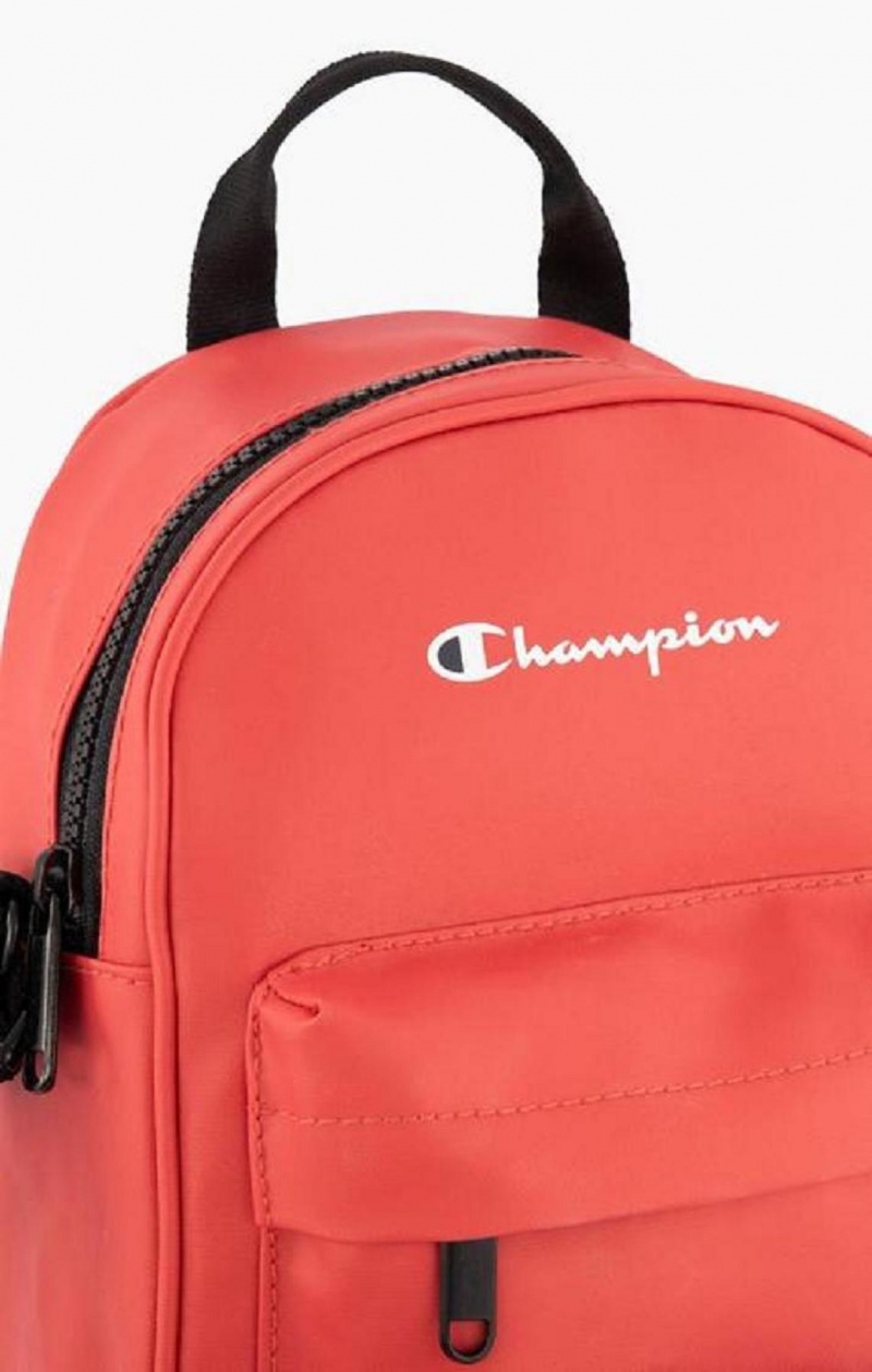 Champion Small Script Logo Woven Crossbody Backpack Tasky Damske Červené | 9507-MLNOG