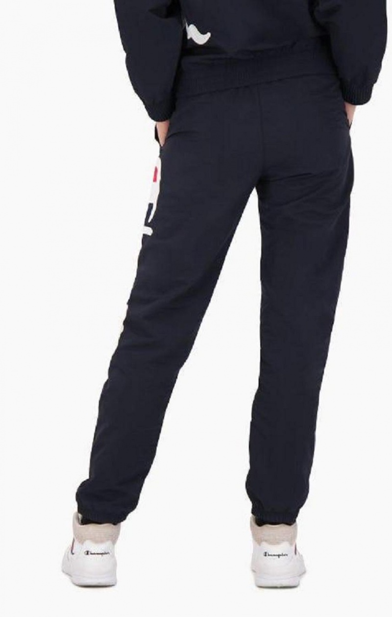 Champion Statement Script Logo Leg Tracking Pants Jogger Nohavice Damske Tmavo Modre | 0249-UOPDS