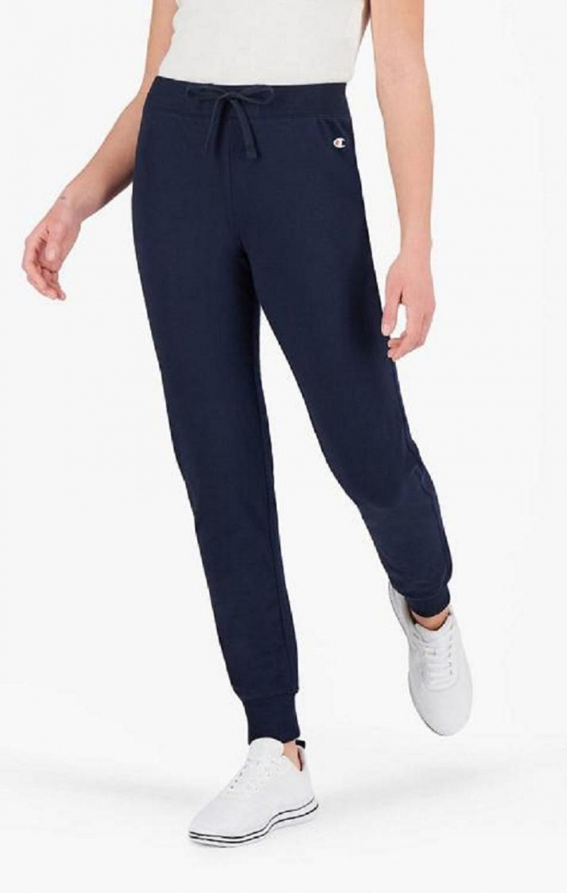 Champion Stretch Bavlnene Terry Joggers Jogger Nohavice Damske Tmavo Modre | 8359-QAEWL