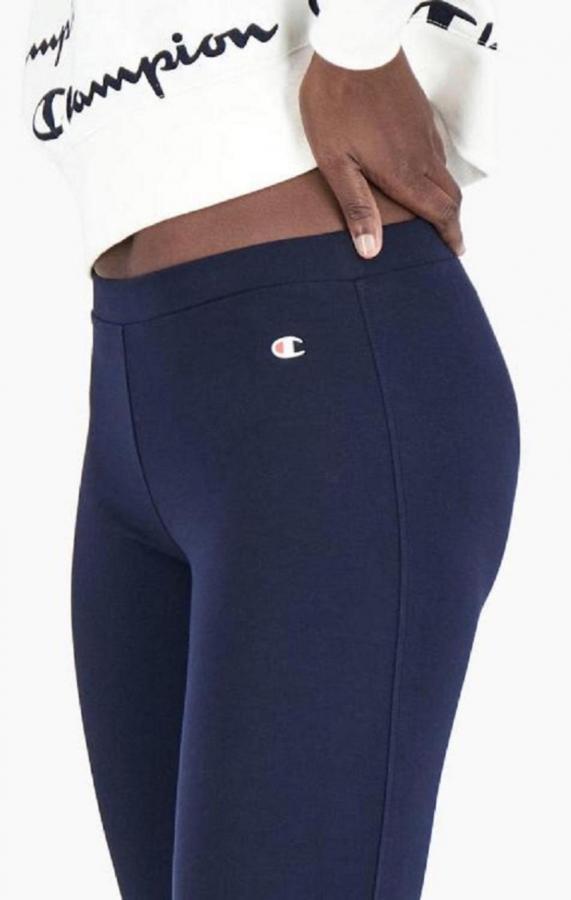 Champion Stretch Bavlnene Terry Leggings Jogger Nohavice Damske Tmavo Modre | 8391-QEOIS