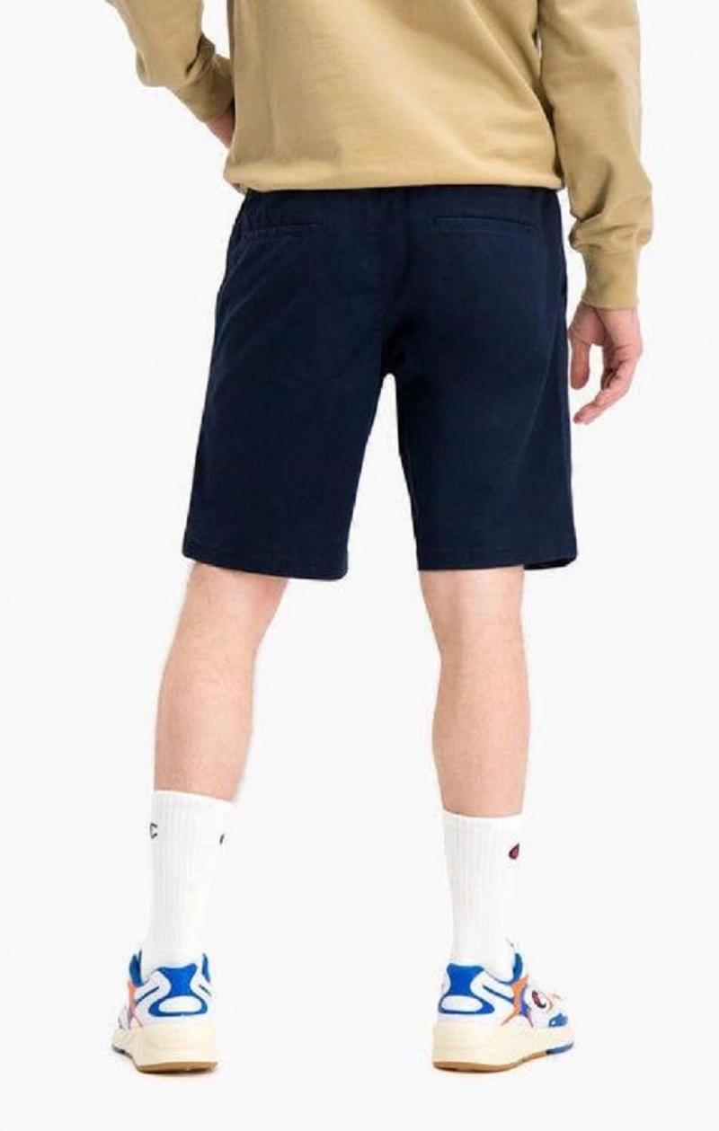 Champion Stretch Bavlnene Twill Bermuda Shorts Kratasy Panske Tmavo Modre | 1536-PLOJN