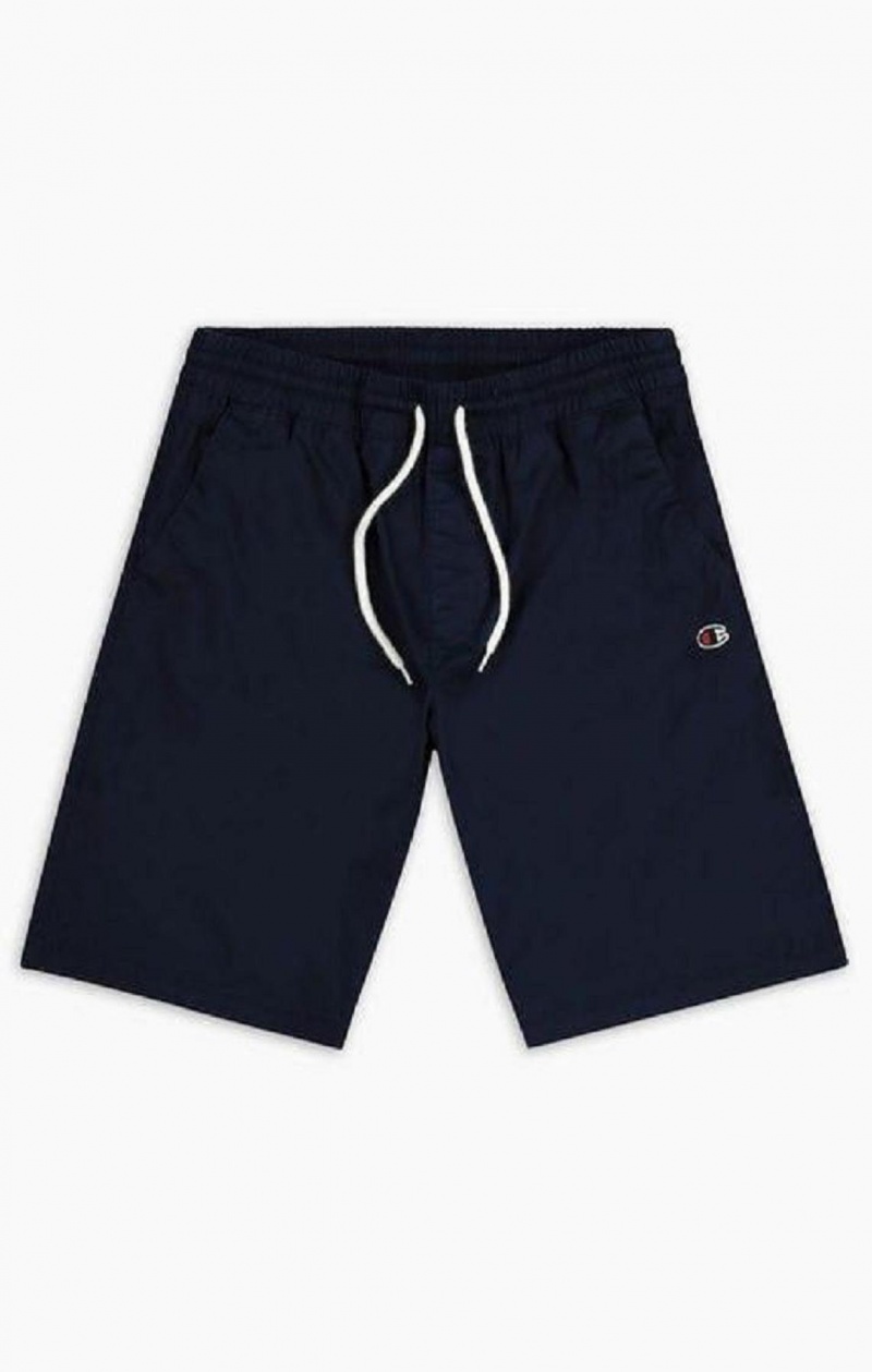 Champion Stretch Bavlnene Twill Bermuda Shorts Kratasy Panske Tmavo Modre | 1536-PLOJN