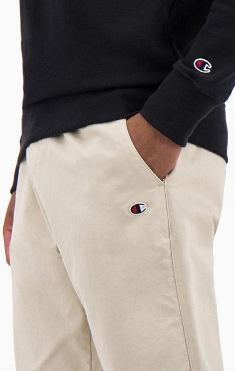 Champion Stretch Bavlnene Twill Cuffed Trousers Jogger Nohavice Panske Hnede | 4268-CGNTB