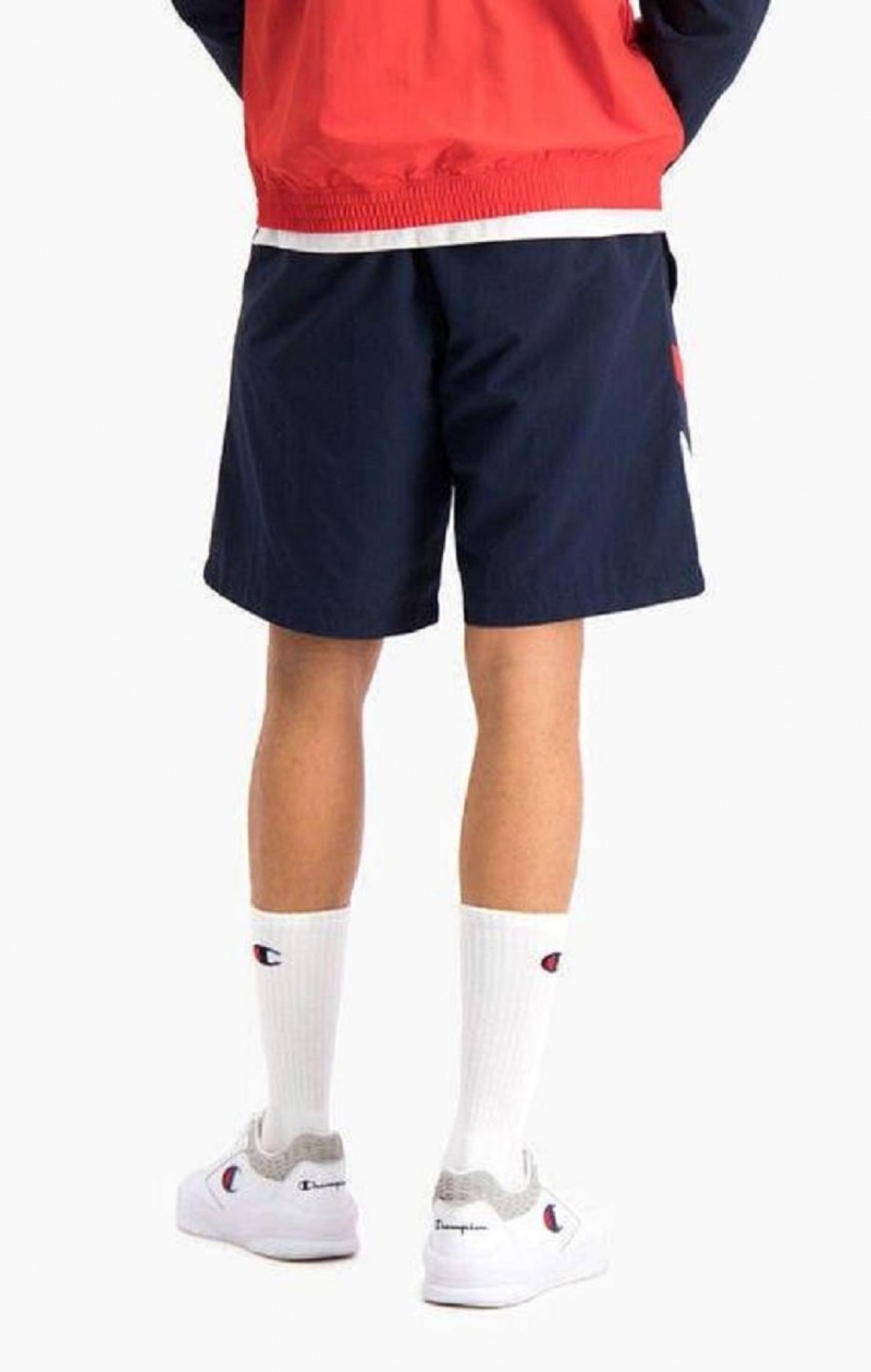 Champion Stripe Detail Tracking Shorts Kratasy Panske Tmavo Tyrkysové | 8149-ORZGL