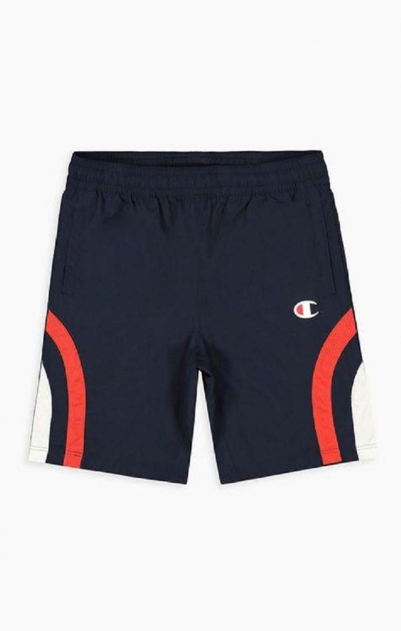 Champion Stripe Detail Tracking Shorts Kratasy Panske Tmavo Tyrkysové | 8149-ORZGL