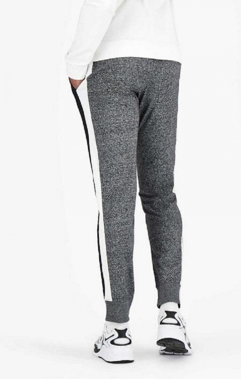 Champion Stripe Insert Cuffed Joggers Jogger Nohavice Panske Tmavo Siva | 9623-XHWMV